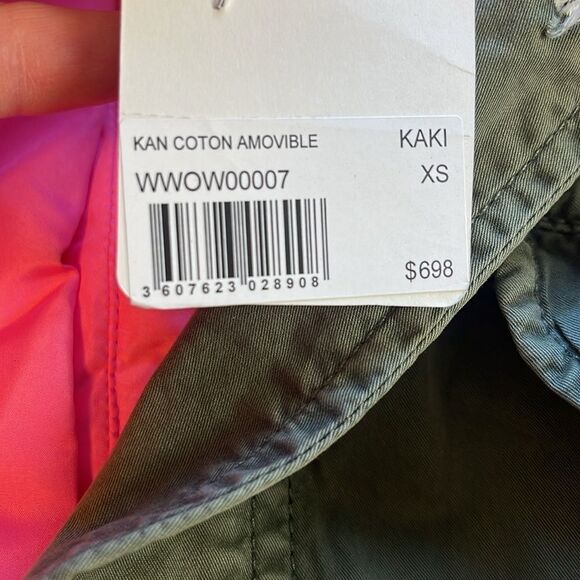 Zadig & Voltaire parka jacket in military green with pink puffer liner. NWT - Picture 12 of 15